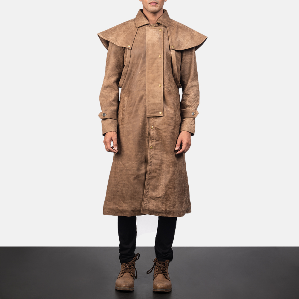 Mens duster shop coat overcoat